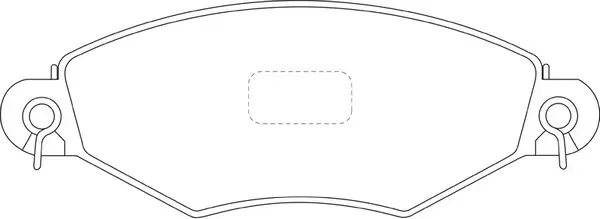 Kit de plaquettes de frein, frein à disque FIT FP2317