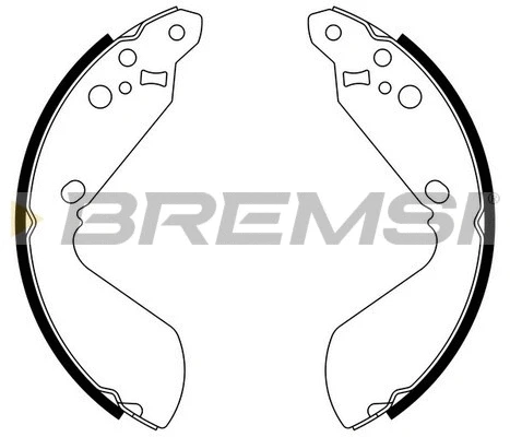 Jeu de mâchoires de frein BREMSI GF0910