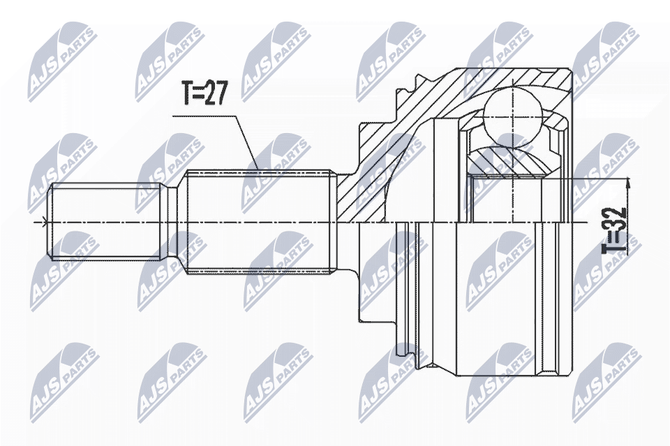 Jeu de joints, arbre de transmission NTY NPZ-RE-064