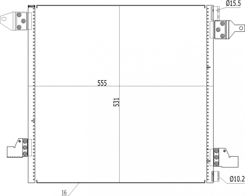 Condenseur, climatisation HART 606 126