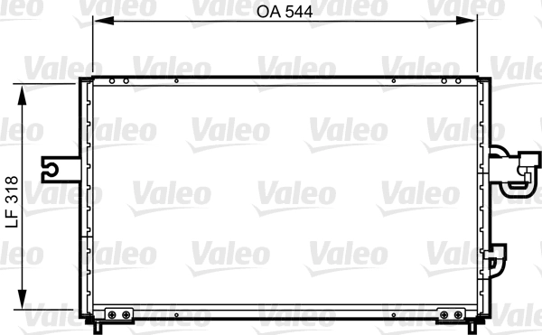 Condenseur, climatisation VALEO 814255
