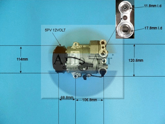 Compresseur, climatisation AUTO AIR GLOUCESTER 14-7478