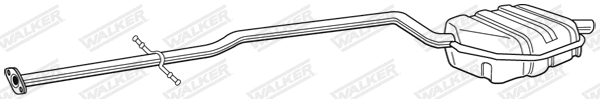 Silencieux arrière WALKER 22684