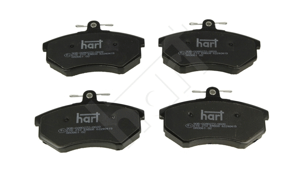 Kit de plaquettes de frein, frein à disque HART 215 213