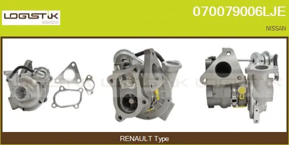 Turbocompresseur, suralimentation LGK 070079006LJE
