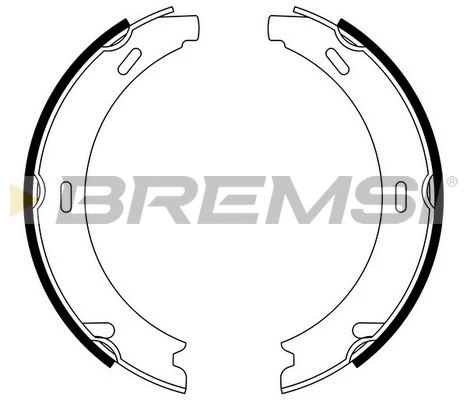 Jeu de mâchoires de frein, frein de stationnement BREMSI GF0302
