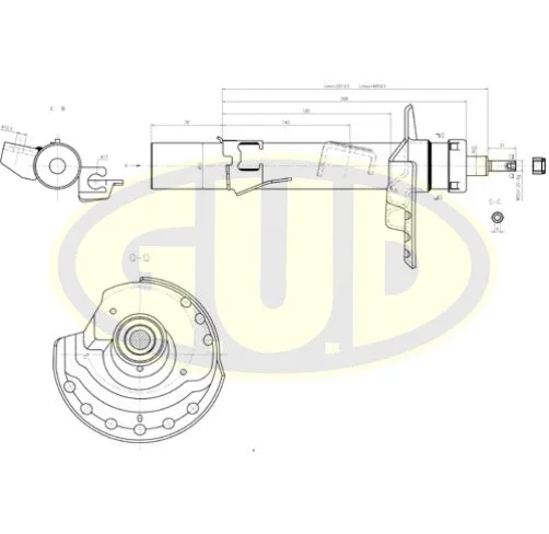 Amortisseur G.U.D. GSA339719