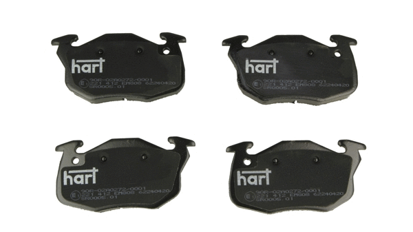 Kit de plaquettes de frein, frein à disque HART 221 412