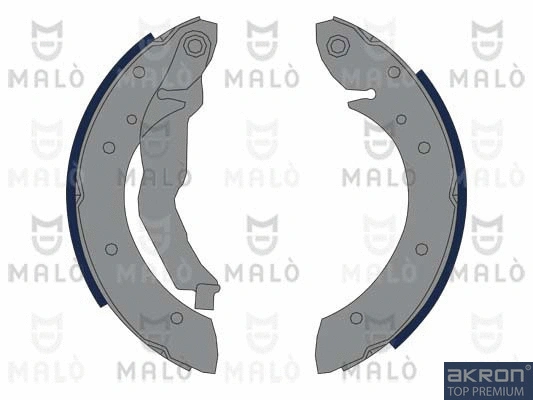 Jeu de mâchoires de frein AKRON-MALÒ 1390376