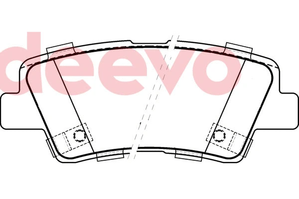 Kit de plaquettes de frein, frein à disque DEEVO BP80940