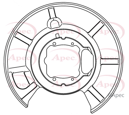 Déflecteur, disque de frein APEC ASG1025