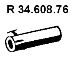 Tuyau d'échappement EBERSPÄCHER 34.608.76