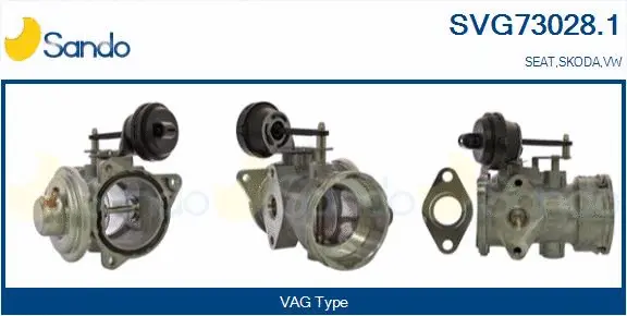 Vanne EGR SANDO SVG73028.1