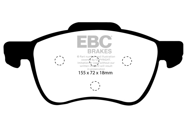 Kit de plaquettes de frein, frein à disque EBC Brakes DP21229