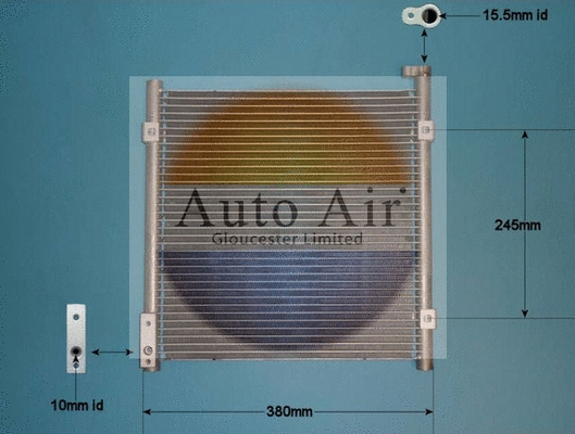 Condenseur, climatisation AUTO AIR GLOUCESTER 16-5270