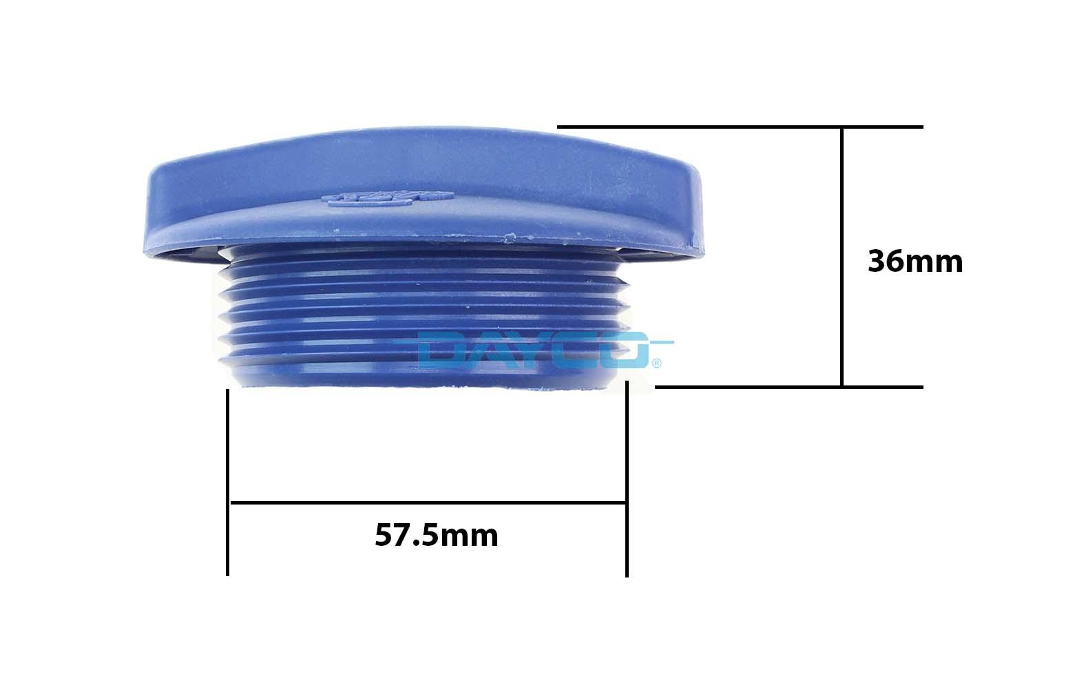 Bouchon, réservoir de liquide de refroidissement DAYCO-AU DRC030