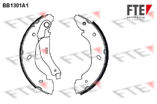 Jeu de mâchoires de frein FTE 9100071
