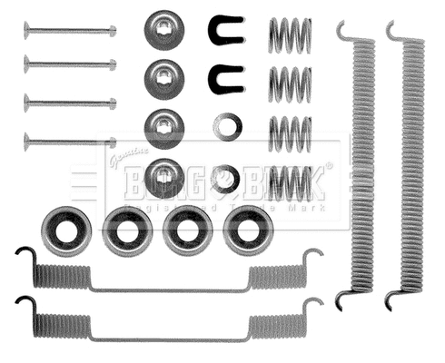 Kit d'accessoires, mâchoire de frein BORG & BECK BBK6065