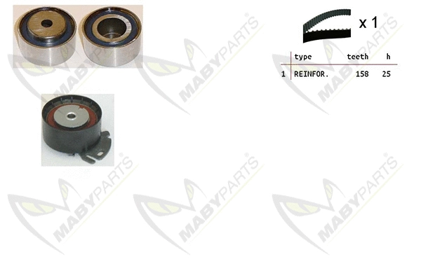 Kit de courroie crantée MABYPARTS OBK010051