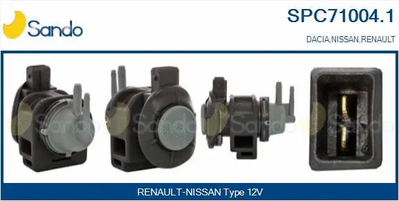 Transmetteur de pression, contrôle des gaz d'échappement SANDO SPC71004.1