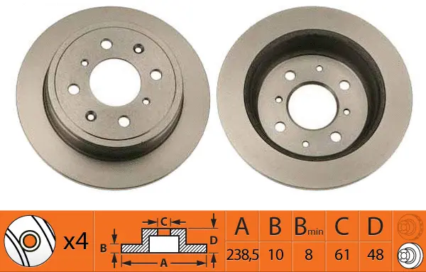 Disque de frein SB BR28103