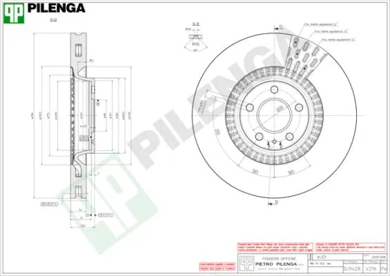 Disque de frein PILENGA V216