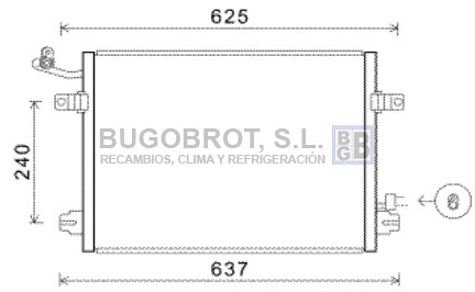 Condenseur, climatisation BUGOBROT 62-JE5048