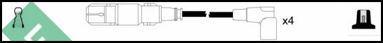 Kit de câbles d'allumage LUCAS LUC5240