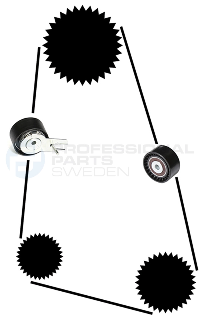 Kit de courroie crantée Professional Parts 21430034