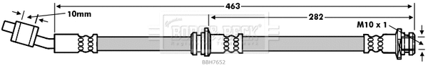 Flexible de frein BORG & BECK BBH7652