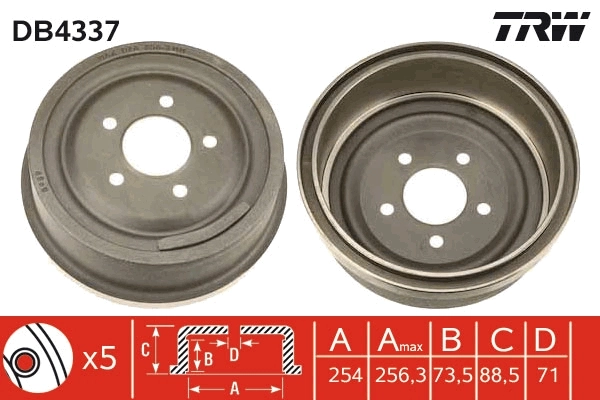 Tambour de frein TRW DB4337