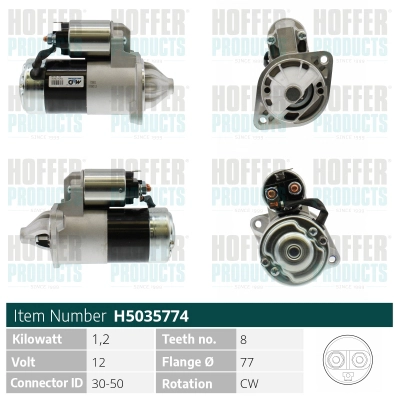 Démarreur HOFFER H5035774