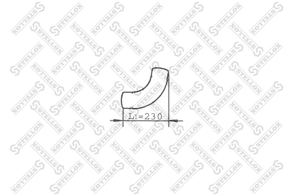 Tuyau d'échappement STELLOX 82-03776-SX