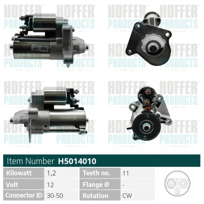 Démarreur HOFFER H5014010