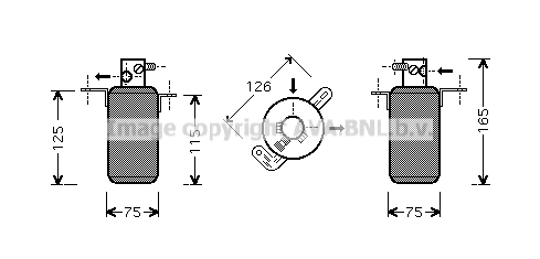 Filtre déshydratant, climatisation PRASCO MSD373