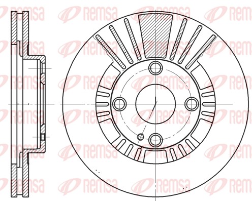 Disque de frein REMSA 6812.10