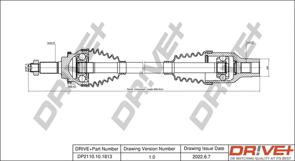 Arbre de transmission Dr!ve+ DP2110.10.1813