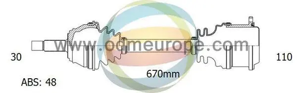 Arbre de transmission 4X4 ESTANFI EST-18-342171