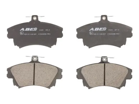 Kit de plaquettes de frein, frein à disque ABE C15043ABE