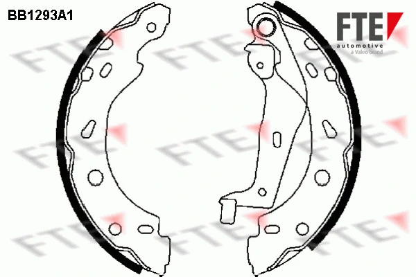 Jeu de mâchoires de frein FTE 9100064