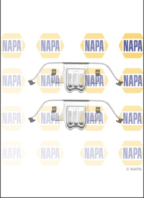 Kit d'accessoires, plaquette de frein à disque NAPA NFK1079