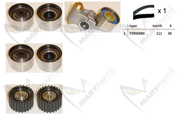 Kit de courroie crantée MABYPARTS OBK010404