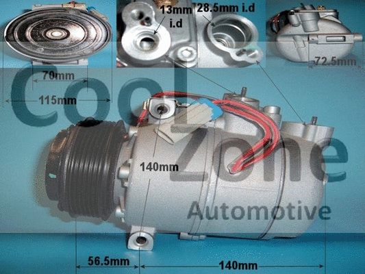 Compresseur, climatisation AUTO AIR GLOUCESTER 14-0327R