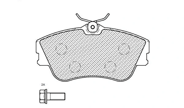 Kit de plaquettes de frein, frein à disque KLAXCAR FRANCE 24762z