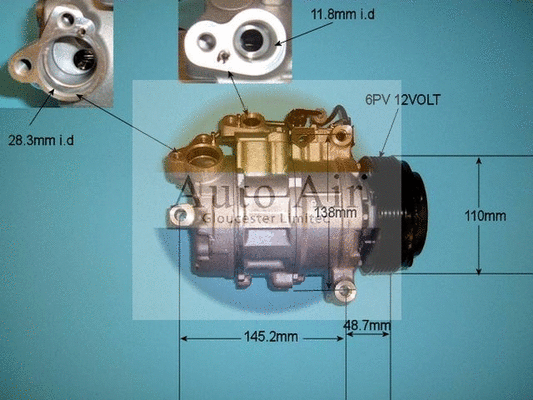 Compresseur, climatisation AUTO AIR GLOUCESTER 14-9150