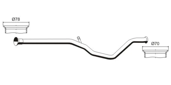 Tuyau d'échappement VEGAZ GmbH PGR-178ERNS