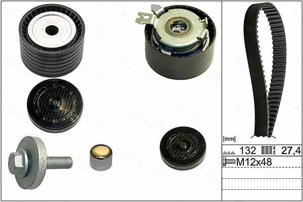 Kit de courroie crantée AUTEX 702922