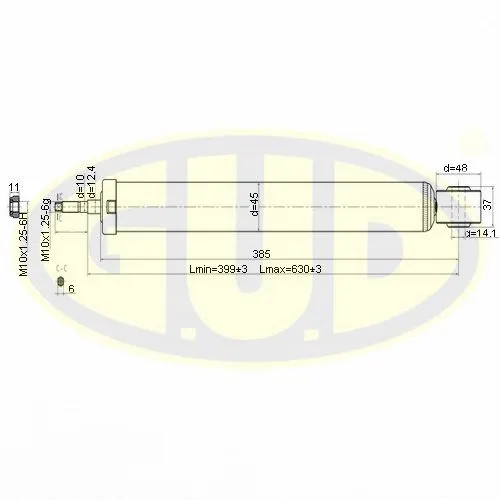 Amortisseur G.U.D. GSA349067