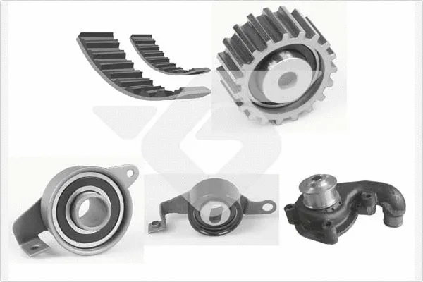 Pompe à eau + kit de courroie crantée HUTCHINSON KH 64WP70