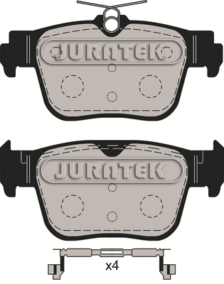 Kit de plaquettes de frein, frein à disque JURATEK JCP4057